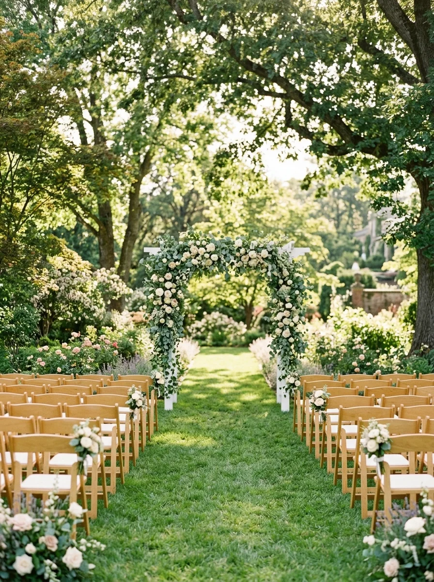 Wedding Garden Venue setup